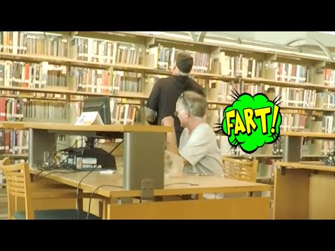 Funny Wet Fart Prank in The Library | The Sharter Toy