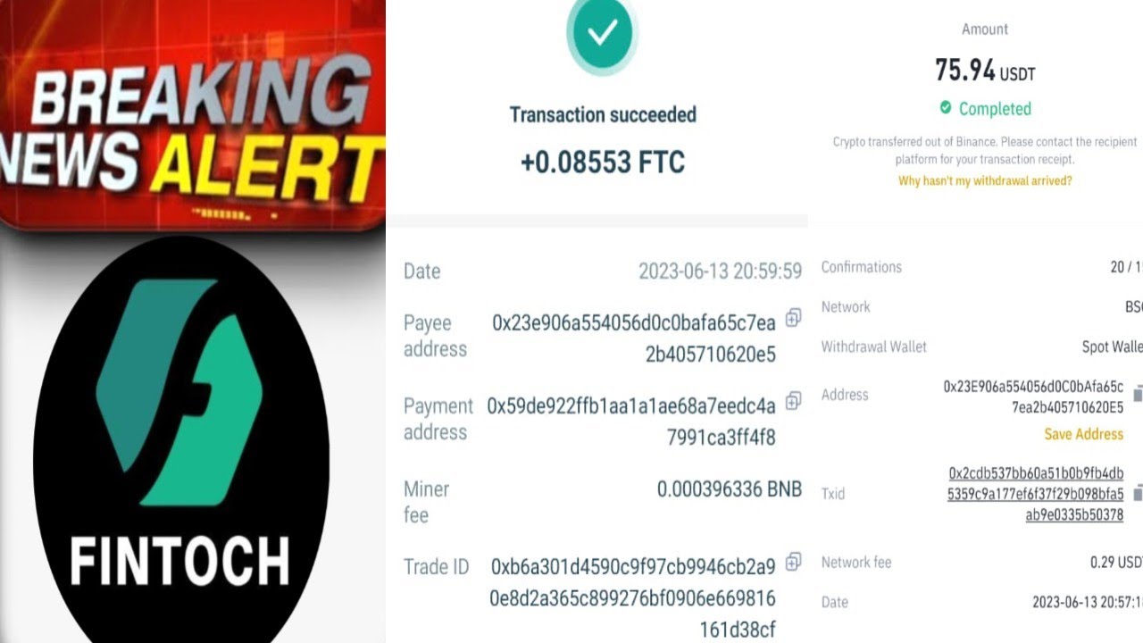 Fintoch updates|| How to buy FTC from binance usdt || buy FTC by binance usdt // Buy FTC finchain