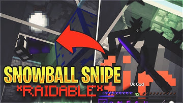 INSANE SNOWBALL SNIPE MAKES THEM RAIDABLE IN A 2v1... (SOLO EPISODE) | Minecraft HCF