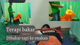 Terapi Bakar Api, Masuk angin badan pegal langsung jadi segar, Buktikan ! #terapibakar #tipssehat