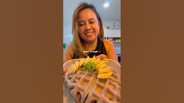 Ube mochi waffle.Yummy!! 🥰 #Foodie #foodies #waffles #ube #dessert #desserts #pancakes #traderjoes