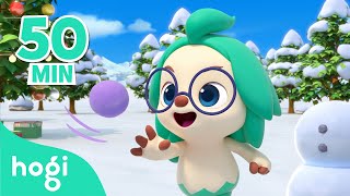 Snowball Fight + More | Colors Songs for Kids | Christmas Pinkfong & Hogi