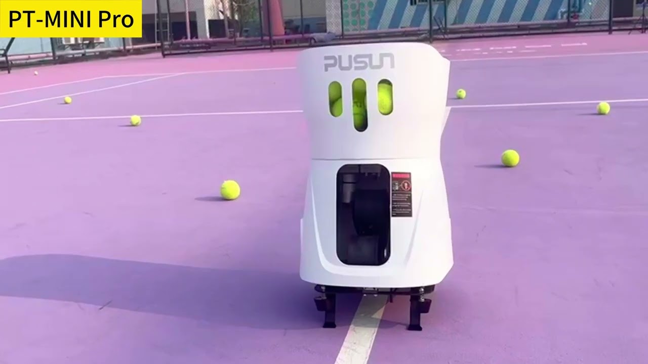 PUSUN Tennis Ball Machine New Design PT-MINI Pro - YouTube