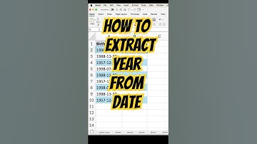 How to extract year from Date !! #excel #year #excelbangla #exceltips