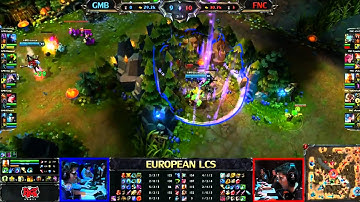 Gambit Gaming vs Fnatic LCS 2013 EU Spring W4D3 FULL GAME