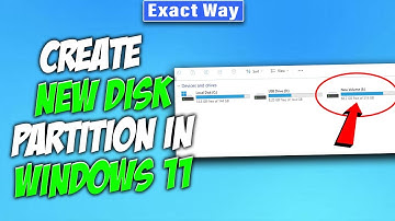 How to Create new disk partition in Windows 11 [ Easy Way ]