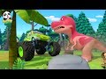 Los Autos de Monstruo VS Los Dinosaurios | Canción Infantil | BabyBus Español