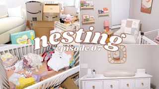*nesting vlog* finishing the nursery  1 week until baby girl is here!