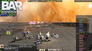 BAR Beyond all Reason New Metal Map Full Metal Plate Gameplay - No Commentary