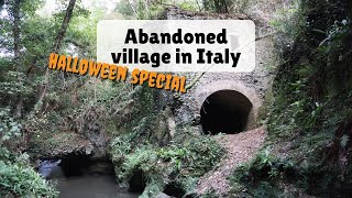 Exploring abandoned town near Rome - Halloween special | Vlog