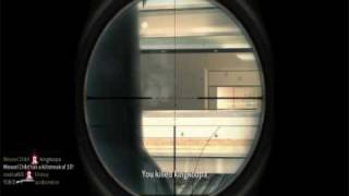 Call of Duty 4:  2 headshots, one shot, through wall