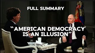 Vladimir Putin Interview Top 5 Critical Moments #tuckercarlson #putin #cia #interview