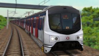 OpenBVE | East Rail Line | Lo Wu to Hung Hom (Sha Tin Platform 4) | MLR E78/E104