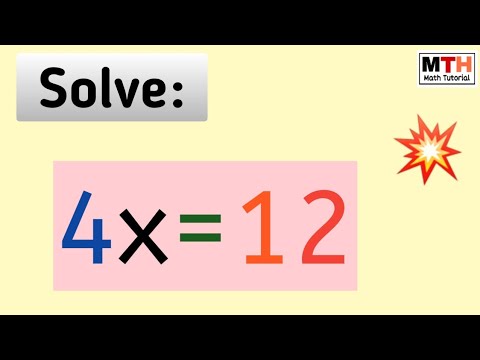 Solve 4x=12 | Linear Equation 4x=12 - YouTube