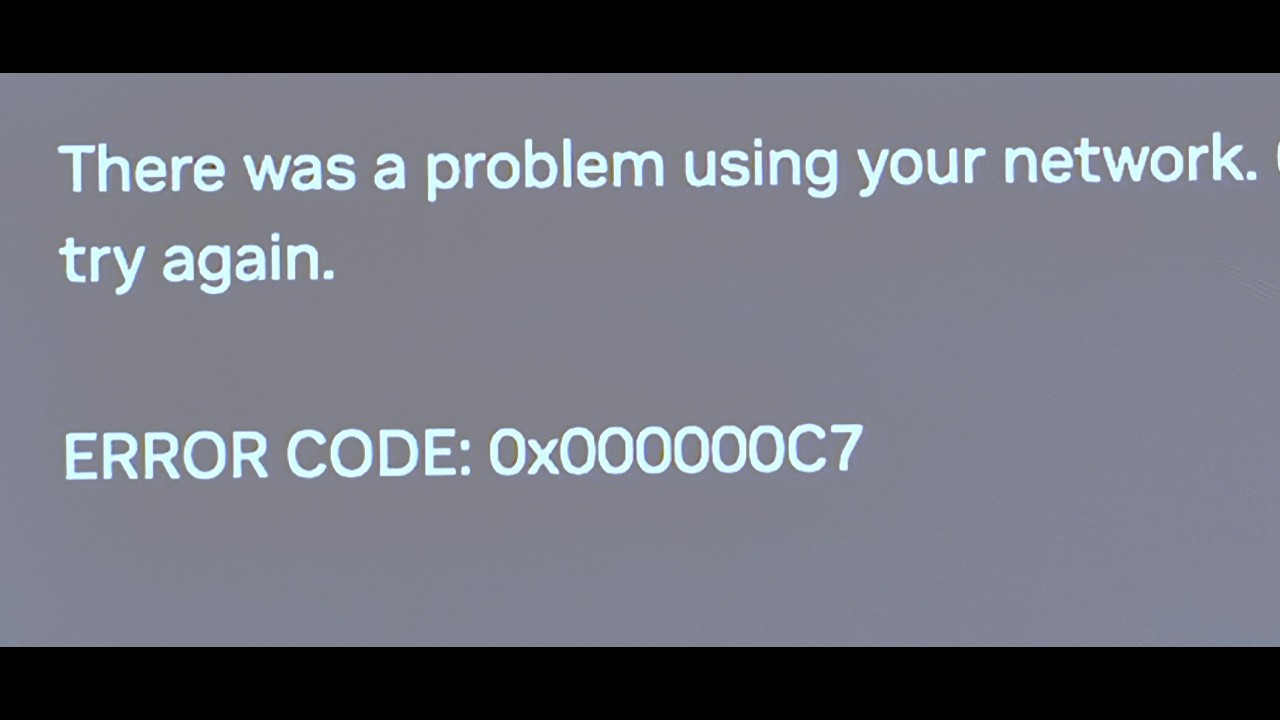 Fix NVIDIA App Error Code 0x000000C7 There Was A Problem Using Your Network 