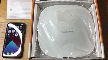 Aruba Instant On AP25 Access Point WiFi Certified 6 With 4x4 Unboxing