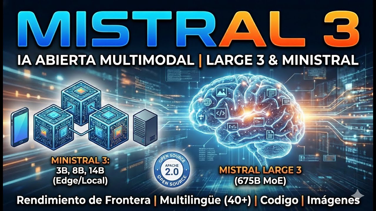 MISTRAL 3: IA abierta multimodal de vanguardia. Large 3 y Ministral (Apache 2.0)