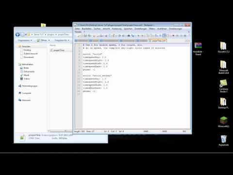 Minecraft Bukkit Plugin properTimes 1.7.3 [Deutsch] [HD]