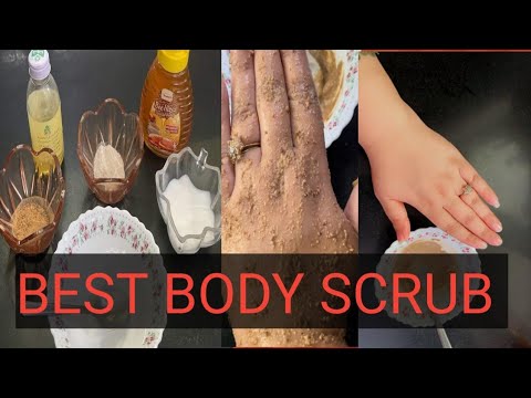 Best body scrub|soft smooth body|clean and clear|fullbody scrub| - YouTube