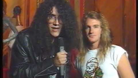 Megadeth Interview - Dave Mustaine and Dave Ellefson on Raw Power British Metal TV Show March 1991