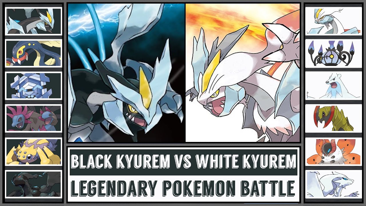 Pokemon BW Battle Wheel Strike Kyurem　2個 BLACK KYUREM vs WHITE KYUREM | Pokémon Legends Battle - YouTube