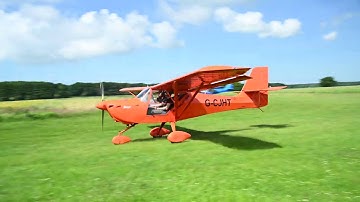 Landing at Clench Common with Eurofox