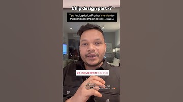 Part -7 || Freshers Analog Design interview questions! #vlsi #chipdesign