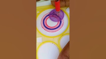 what does this pattern resemble? magic Ruler ❤️ #spirograph #2024 #shorts