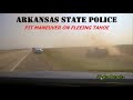 Pursuit of TAHOE ends with Trooper PIT - Vehicle overturns in ditch | Arkansas State Police chase