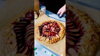 Sweet And Zesty Plum Galette With A Refreshing Twist - Perfect for Sunny Days!  #food #art #cooking