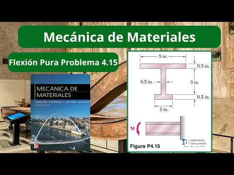 Mecánica de Materiales - Flexión Pura - Problema 4.15 Beer and Johnston