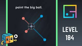 Game is Hard Level 184 Walkthrough Solution - Paint the big ball.