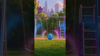 Cute Blue Cartoon on Colorful Swings 🛝🌈 | Fun Kids Animation #shorts