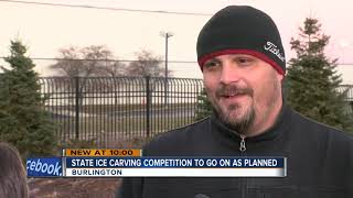 State ice sculpting competition will go on, despite balmy temperatures