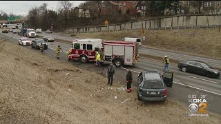 Multi-Vehicle Crash Shuts Down Westbound Lanes Of Parkway East
