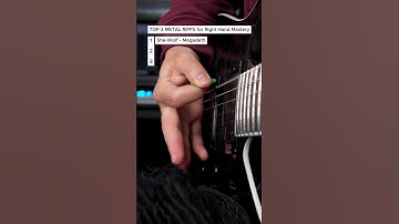 3 Key Metal Riffs to Improve Your Right Hand Technique! 🎸 #metal