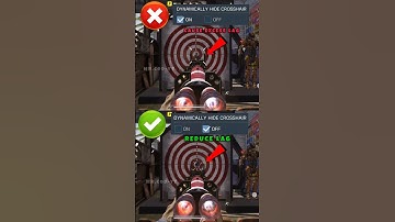 ✅Best Dynamically Hide Crosshair Settings CODM💪CODM BR Pro Settings🔥Codmobile #shorts #codmbr #codm