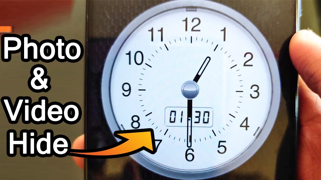 How To Hide Photos And Videos | secret clock vault photo video locker | Android tricks