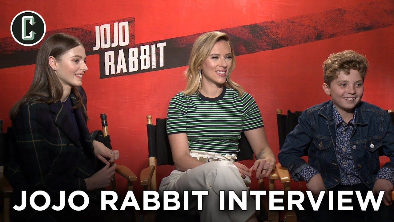 JoJo Rabbit: Scarlett Johansson, Thomasin McKenzie & Roman Griffin Davis Interview