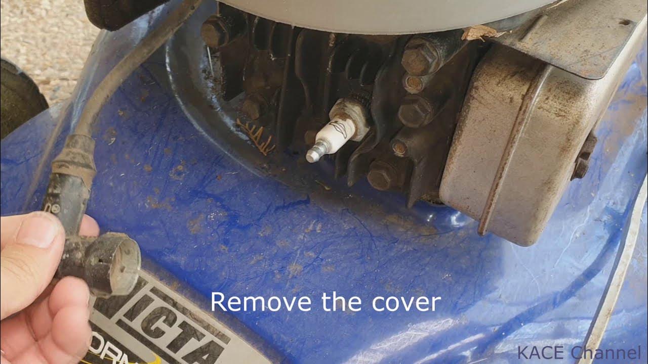 How to change replace spark plug of Victa Lawn Mower YouTube