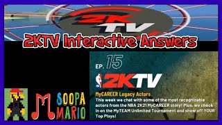 NBA 2K21 2KTV Interactive Answers Episode 15 (Current Gen)