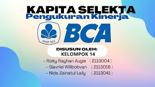 Kelompok 14 - Pengukuran Kinerja PT. Bank Central Asia (PT. BCA)