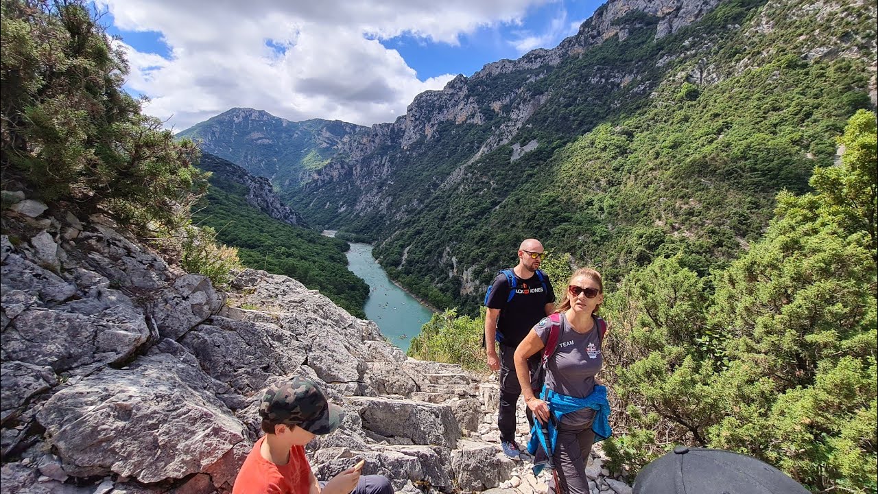 Wanderung Gorges Du Verdon - Cascade Runde von Sentier Du Pecheur (4k)
