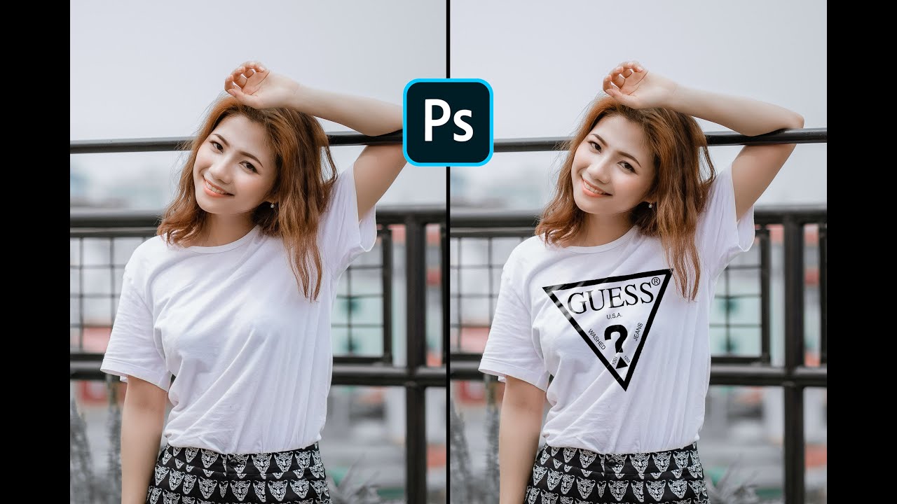 【Photoshop教學】如何用Ps在衣服上增加Logo - YouTube
