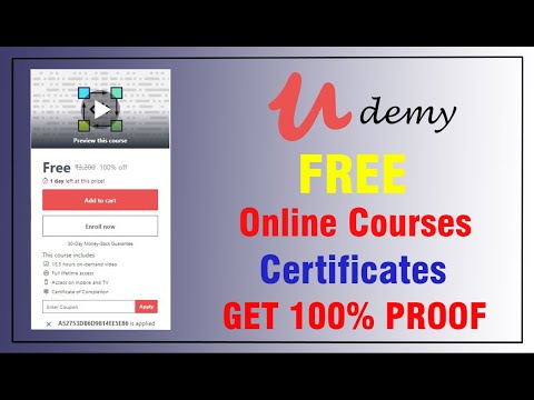 UDEMY GET FREE CERTIFICATION COURSES | #udemycourse #freecertificateudemy