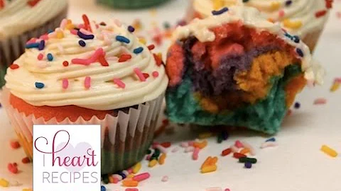 How to Make Rainbow Cupcakes from Scratch | I Heart Recipes