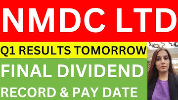 NMDC final dividend record date | NMDC share news today | dividend | stocks | NMDC Q1 results
