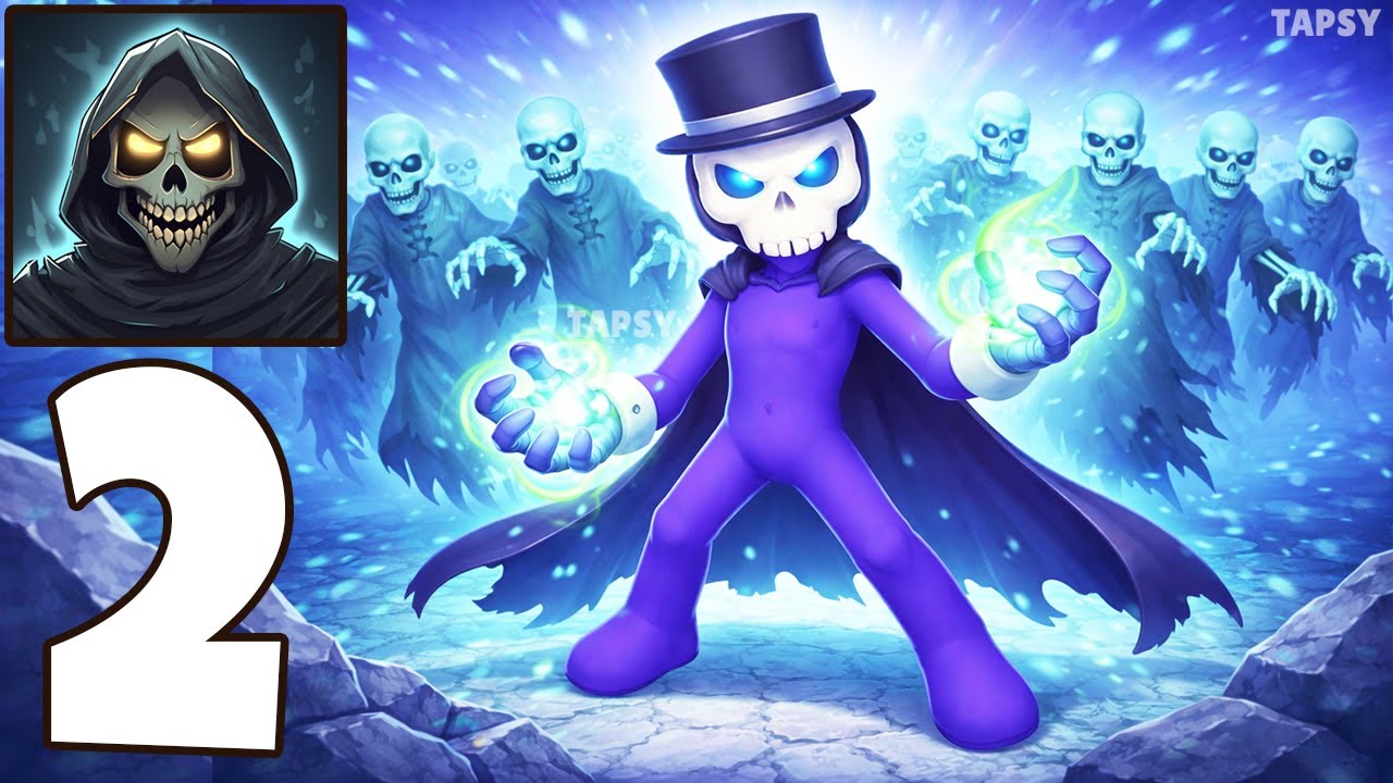 💀Necromaster Gameplay Walkthrough Part 2 – Bigger Undead Army & Dark Power! (Android,iOS)