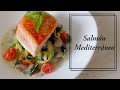 SALMÓN MEDITERRÁNEO (KETO) (Spaghetti zucchini)