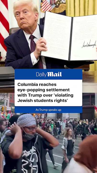 Trump announced that Columbia University will be paying 0 million to the US government